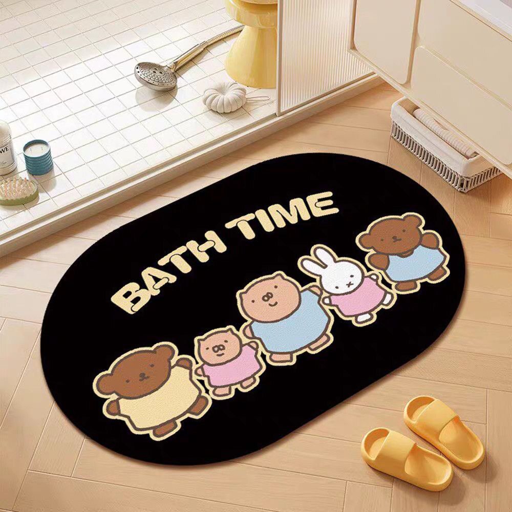 Cartoon Bunny Absorbent Bath Mat