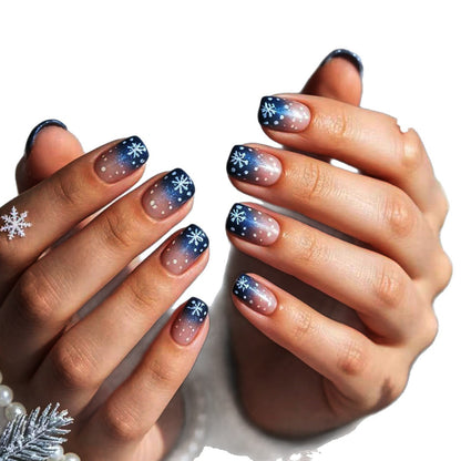 Seasonal Snowflake Nail Art Acalora