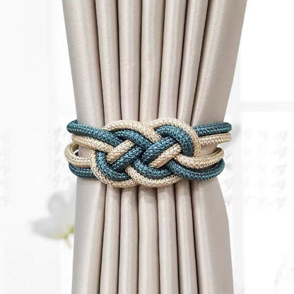 Decorative curtain tieback with braided design Acalora