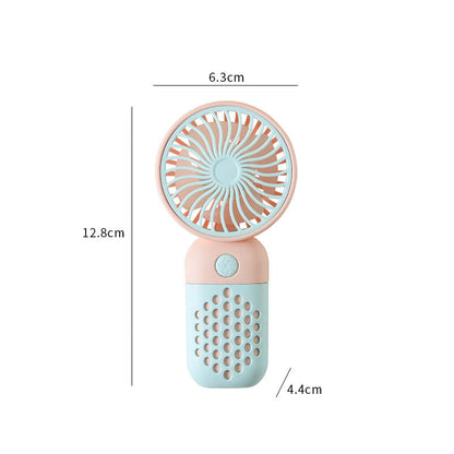 Ladies' Portable Mini Handheld Fan with Ergonomic Handle and USB Charging Function Karnz