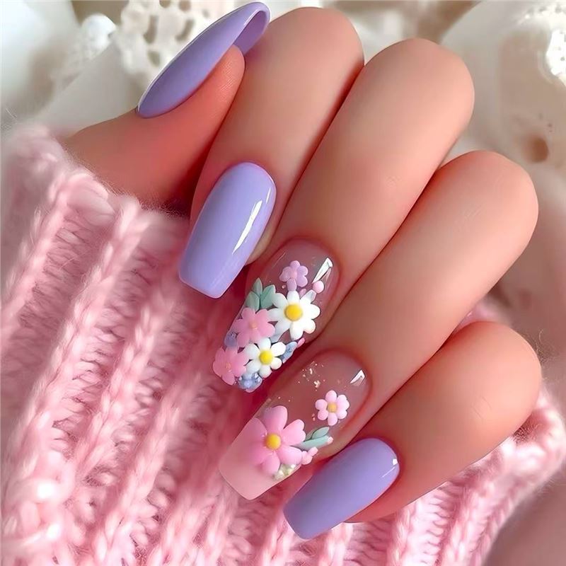 Artistic Floral Design Press-On Nails Acalora 1788434359