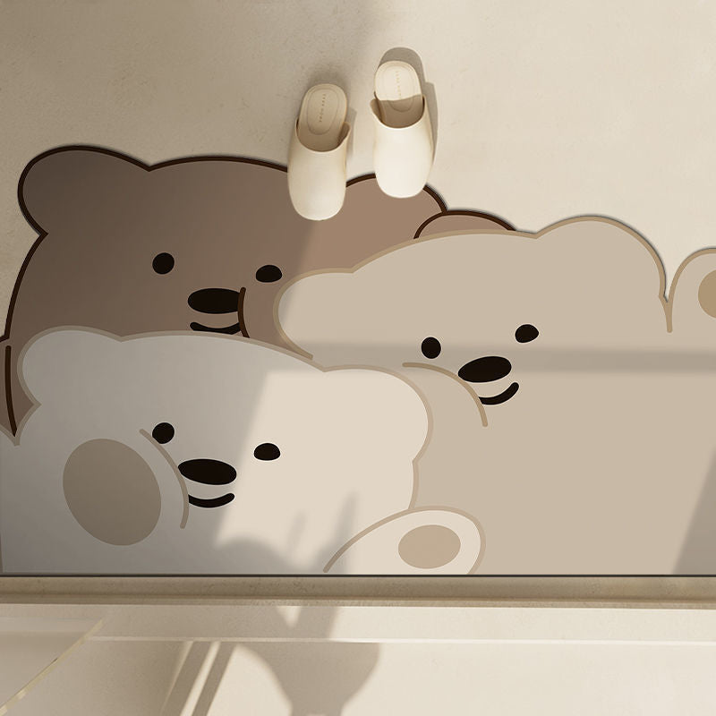 Cute Penguin-Themed Bath Mat