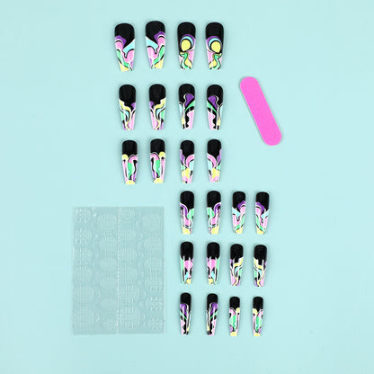 Creative wave pattern artificial nails Acalora