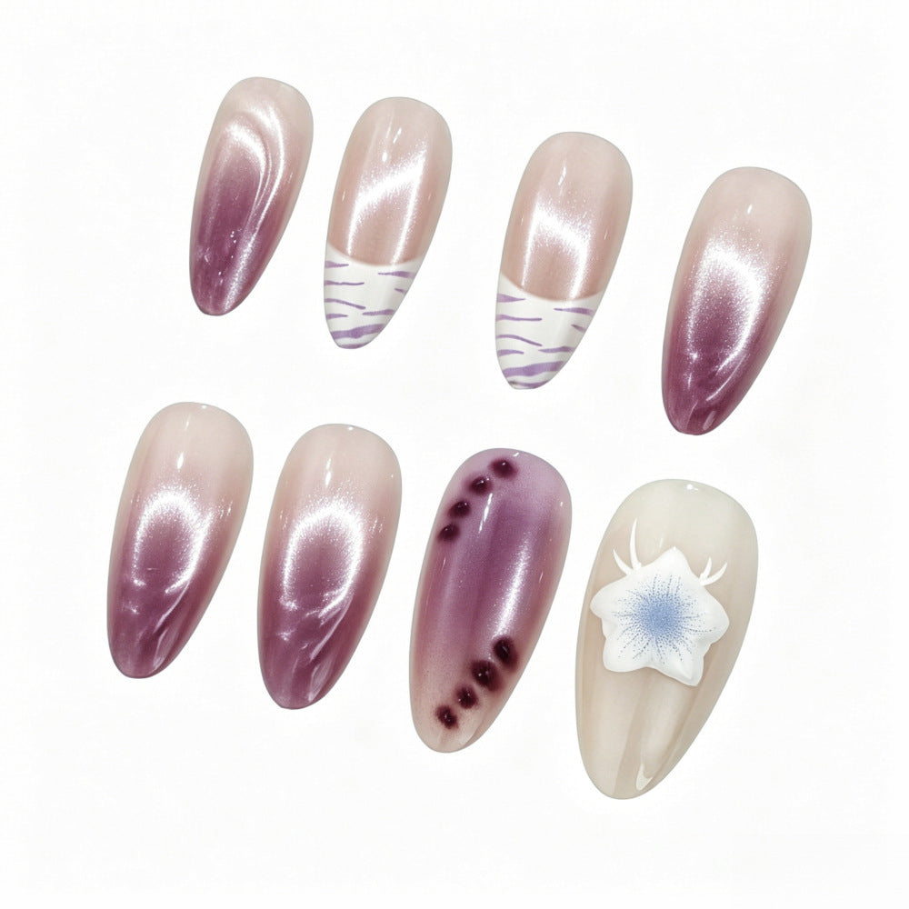 Creative artificial nails with floral design Acalora