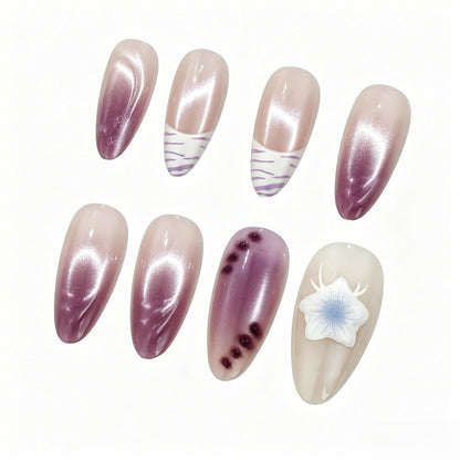 Creative artificial nails with floral design Acalora