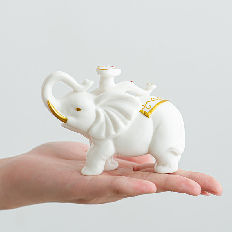 Elegant elephant figurine made of high-quality ceramic Acalora