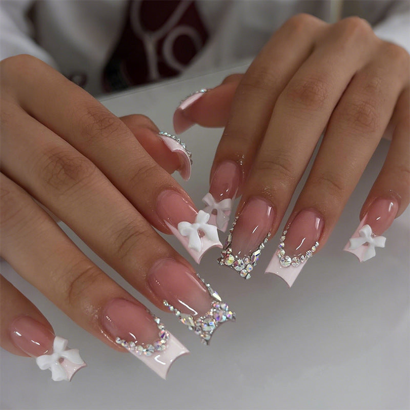 Decorative Rhinestone Press-On Nail Set Acalora