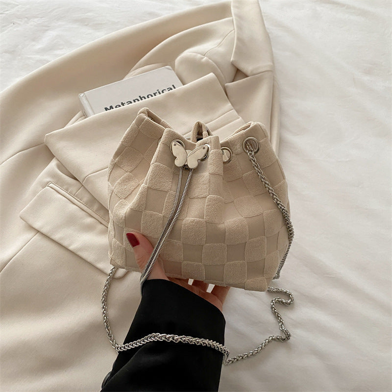 Elegant Woven Drawstring Mini Handbag Acalora