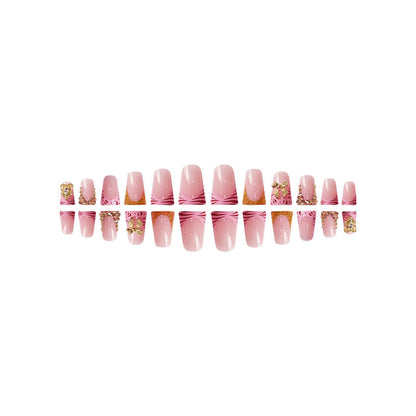 Floral Design Press-On Nails Acalora