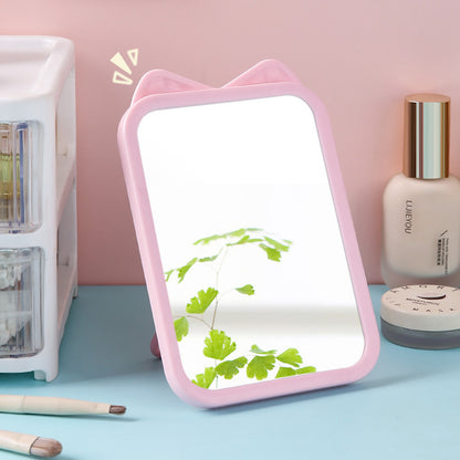 Creative Cat Ear Themed Tabletop Mirror