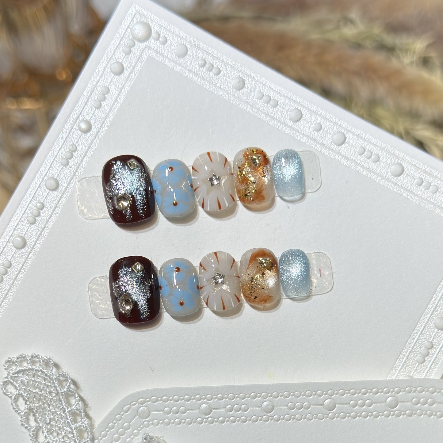Stylish Glitter Press-On Nail Set Acalora