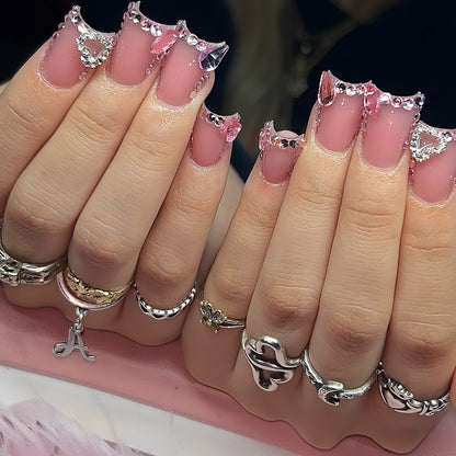 Glittering Gemstone Nail Art Acalora