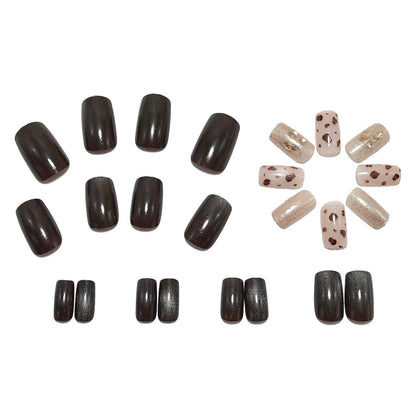 Artificial nails with luxurious shine and animal design Acalora