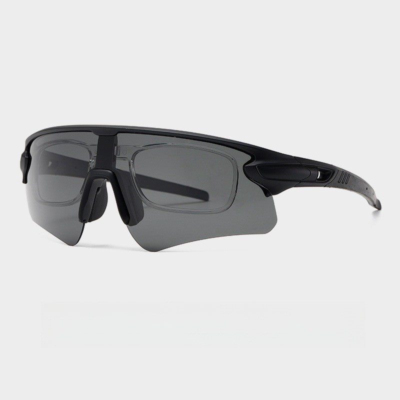 Unisex sporty high-performance sunglasses with aerodynamic design and adjustable nose pad Bowlift