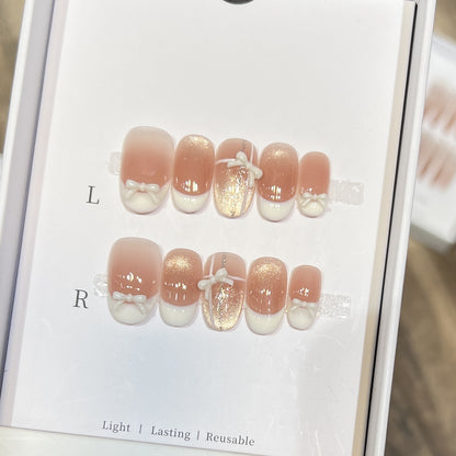Elegant Reusable Press-On Nail Set Acalora