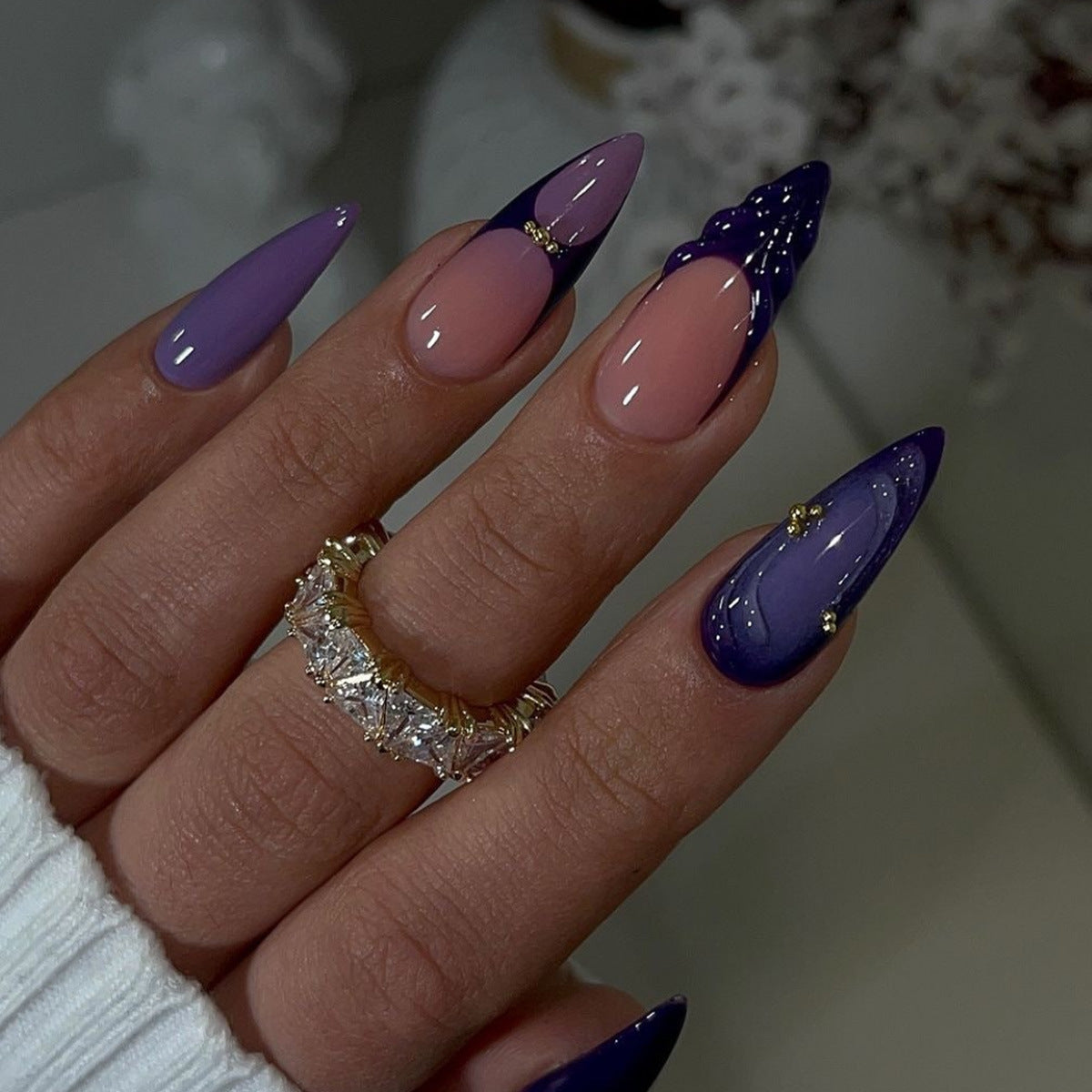 Stylish Stiletto Press-On Nail Set Acalora