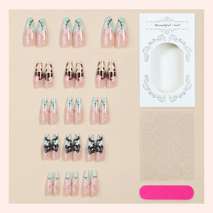 Artistic Press-On Nail Art Design Set Acalora