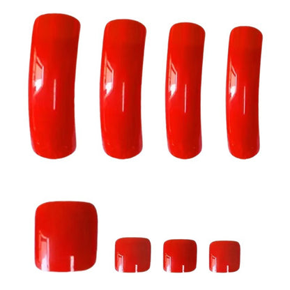 Glossy Long Press-On Nail Set Acalora
