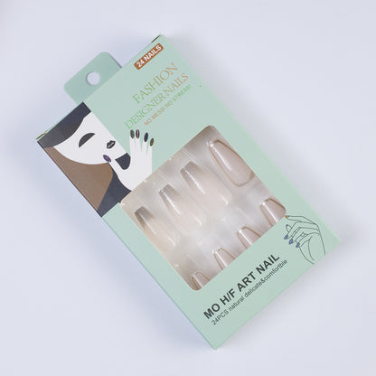 Artificial nails with elegant glitter accents Acalora