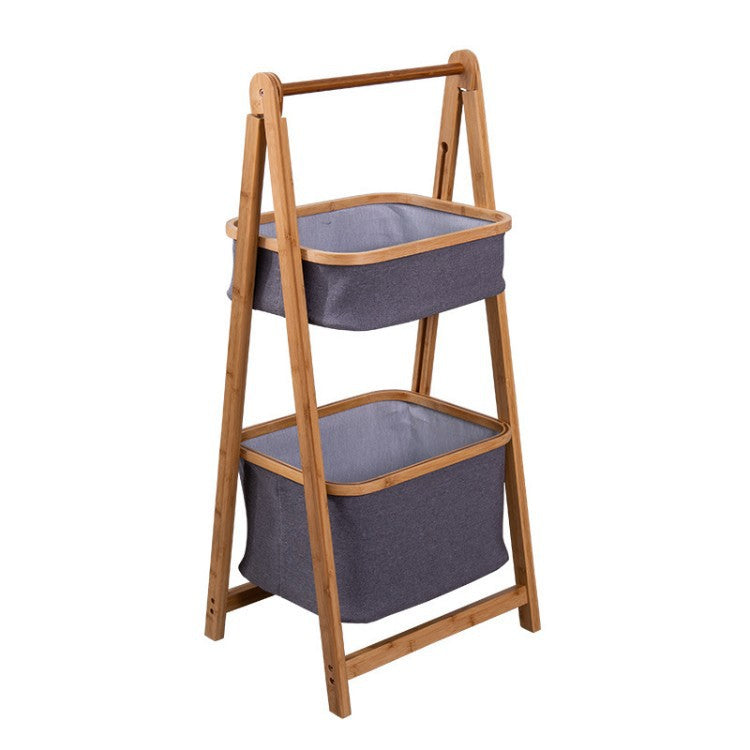 Elegant storage stand with two compartments Acalora