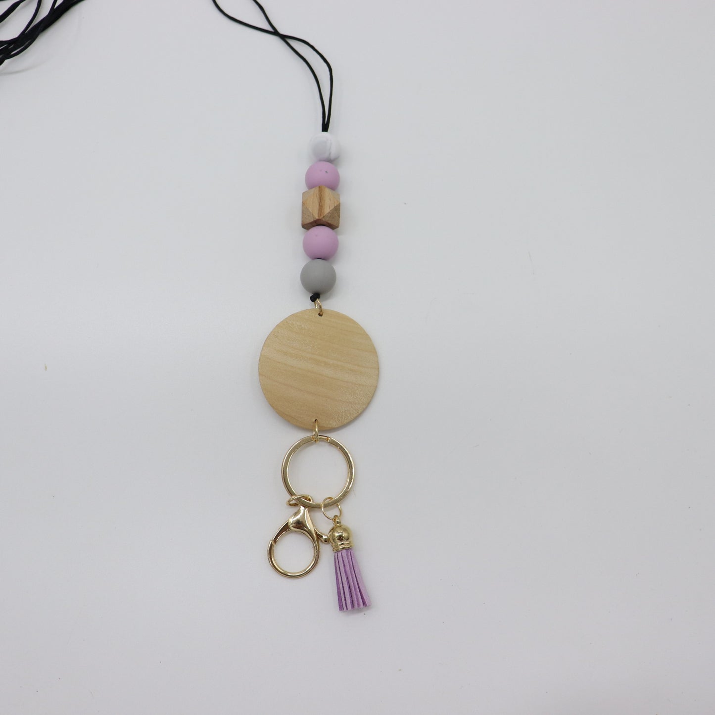 Beaded Keychain Lanyard with Decorative Tassel Acalora