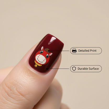 Funny art nails with animal motifs Acalora