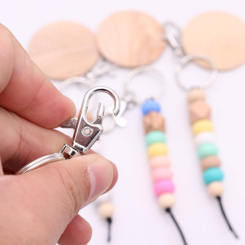 Decorative Wooden Beaded Keychain Acalora