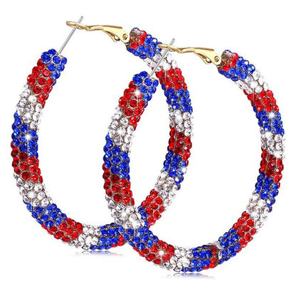 Women’s eye-catching drop earrings with flexible mesh, sequined trim, and hook closure Bowlift