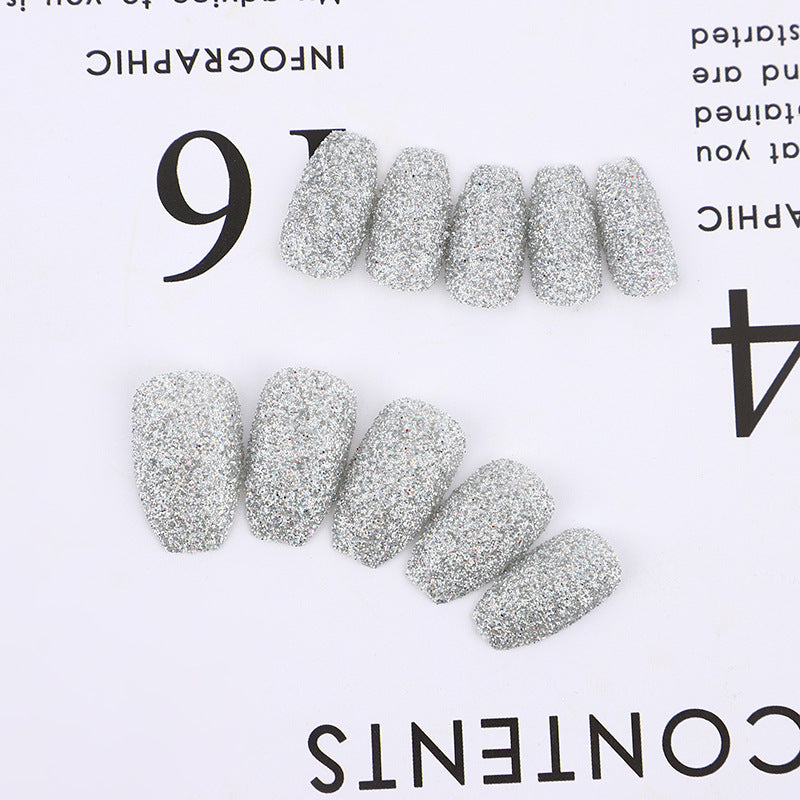 Glittering artificial nails in modern design Acalora