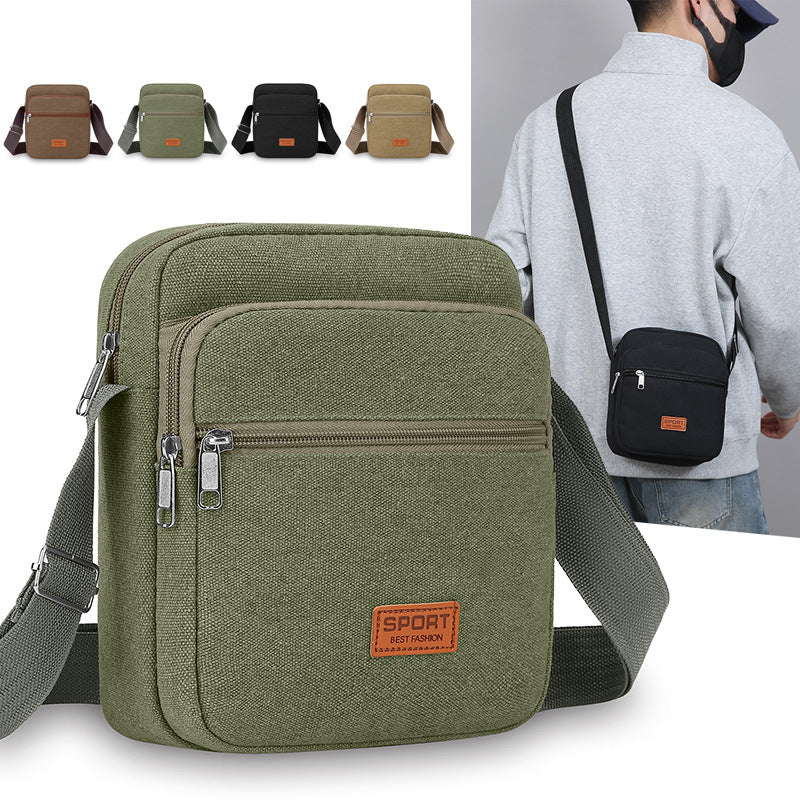 Versatile Canvas Crossbody Bag Acalora