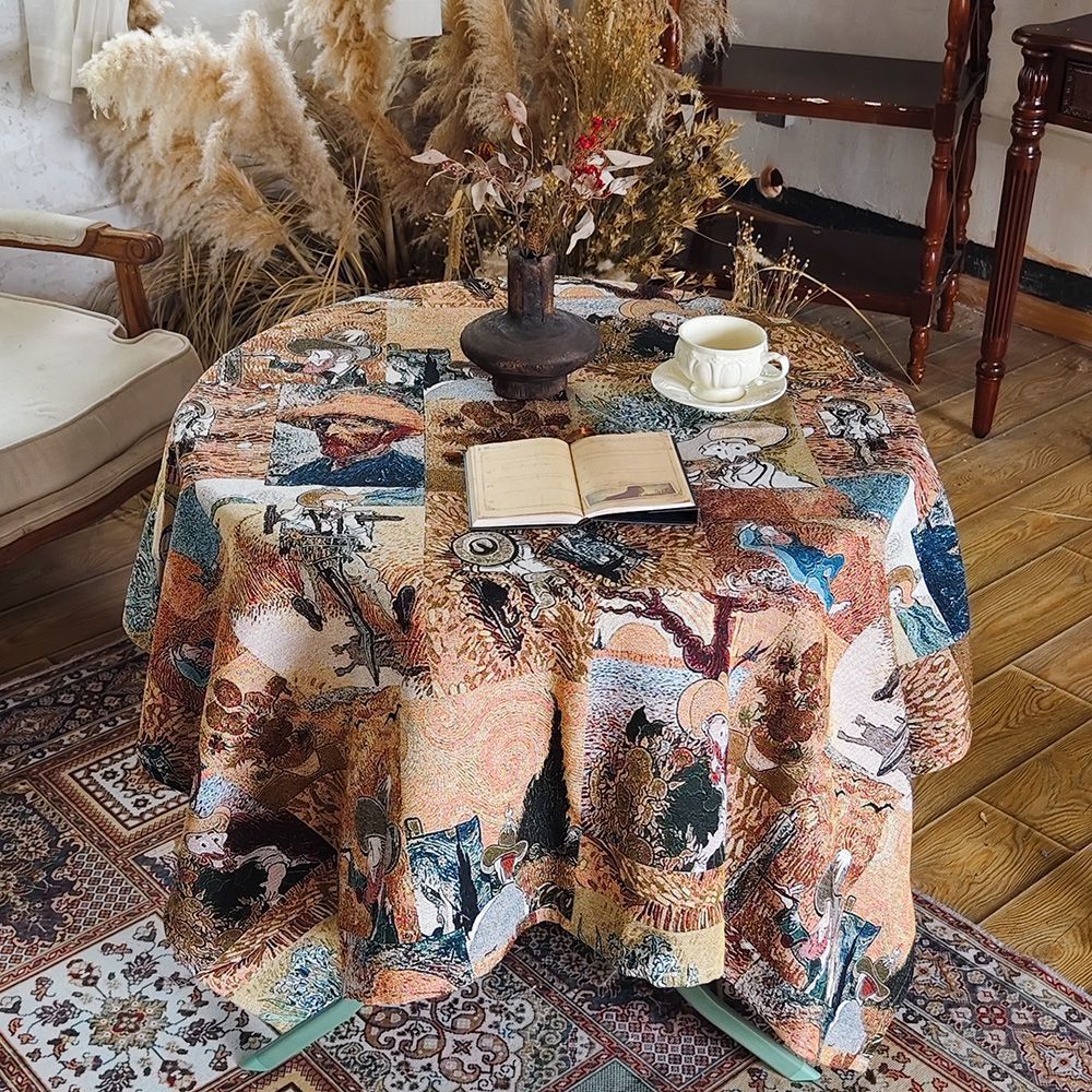 Elegant Floral Table Cover