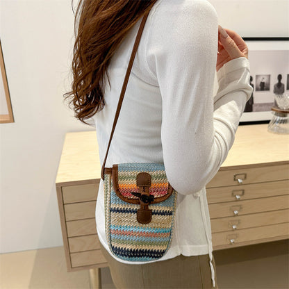 Colorful Woven Crossbody Bag Acalora