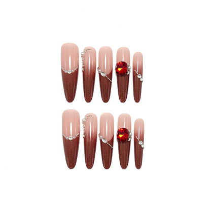Artificial nails with glamorous accents Acalora