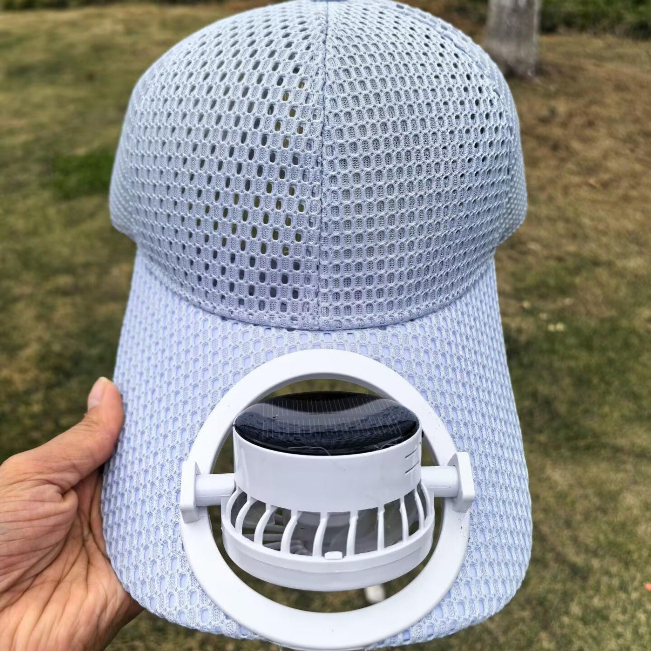 Breathable sports cap with removable USB fan Bowlift