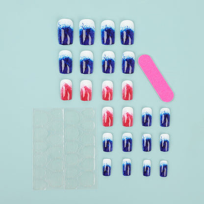 Art nails in creative gradient colors Acalora