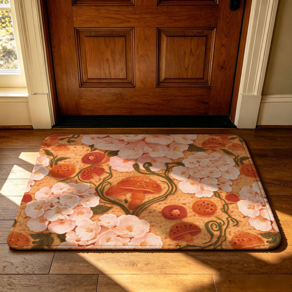 Unisex Decorative Football-Themed Area Mat