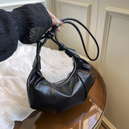 Stylish Leather Hobo Handbag Acalora