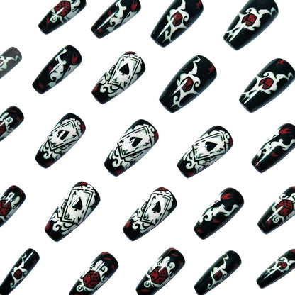 Artistic Playing Card Nail Art Acalora