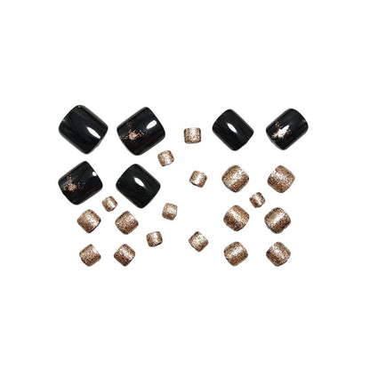 Glitter-accented artificial nails Acalora