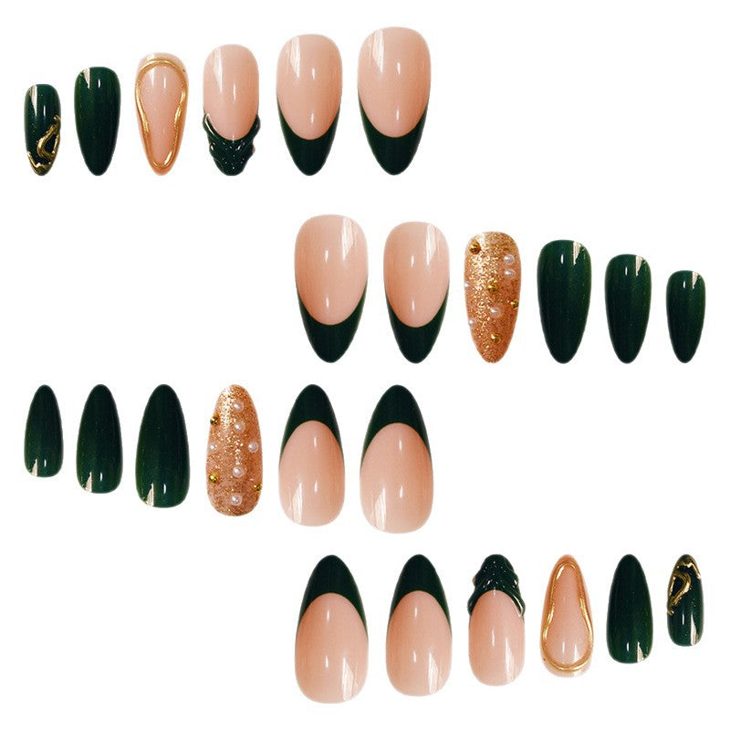 Glamorous Decorative Press-On Nail Art Acalora