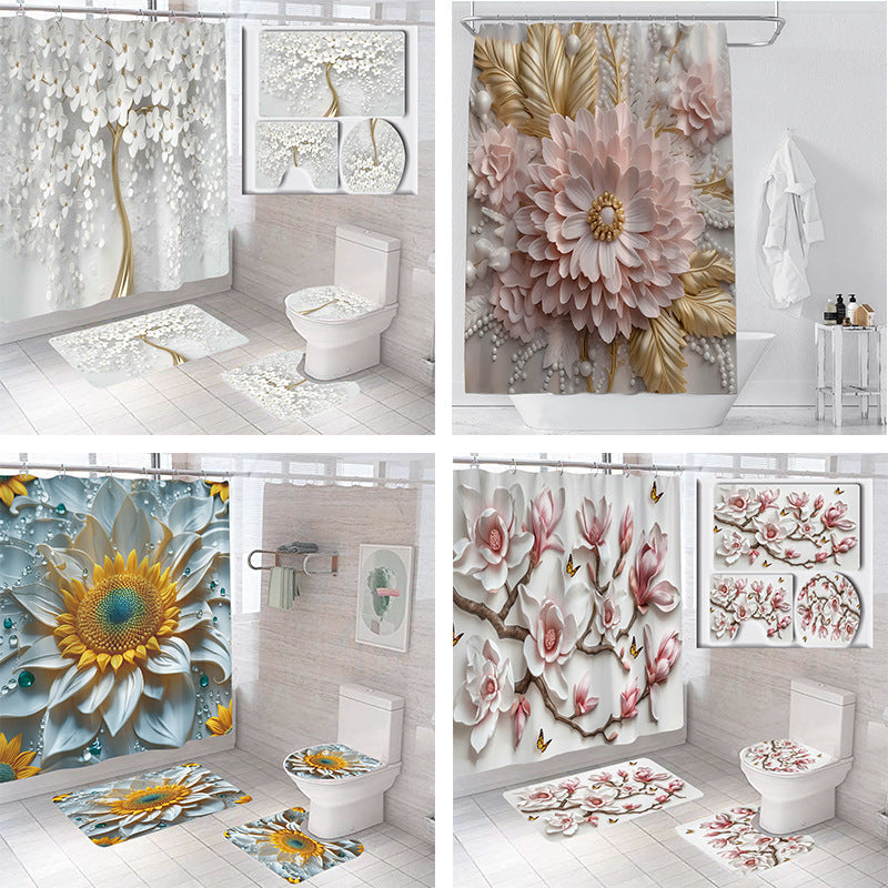 Floral Bathroom Set