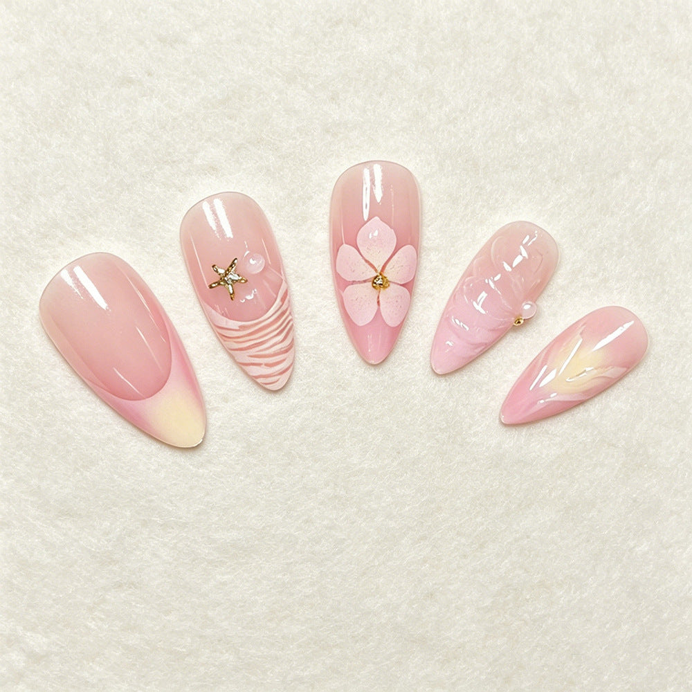 Decorative Press-On Nail Art Set Acalora