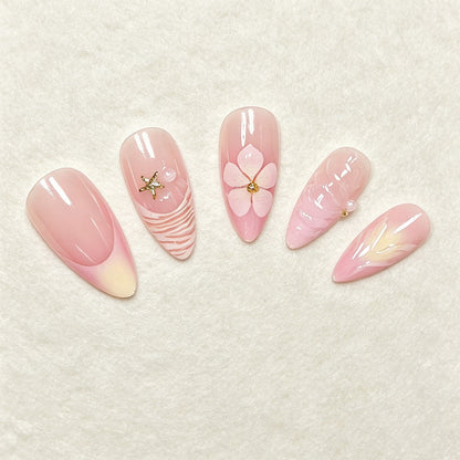 Decorative Press-On Nail Art Set Acalora