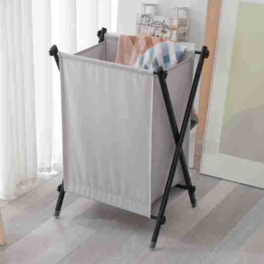 Foldable Laundry Basket with Practical Frame Acalora