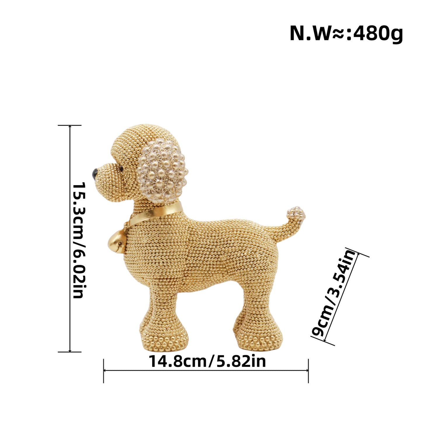 Decorative Dog Sculpture Acalora