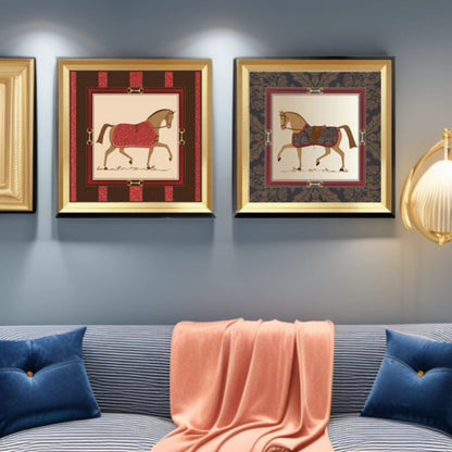Equestrian-Themed Framed Artwork