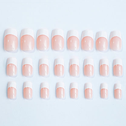 French Tip Press-On Nail Set Acalora