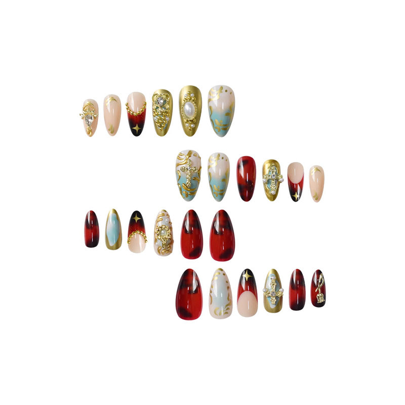 Artistic 3D Decorative Press-On Nails Acalora