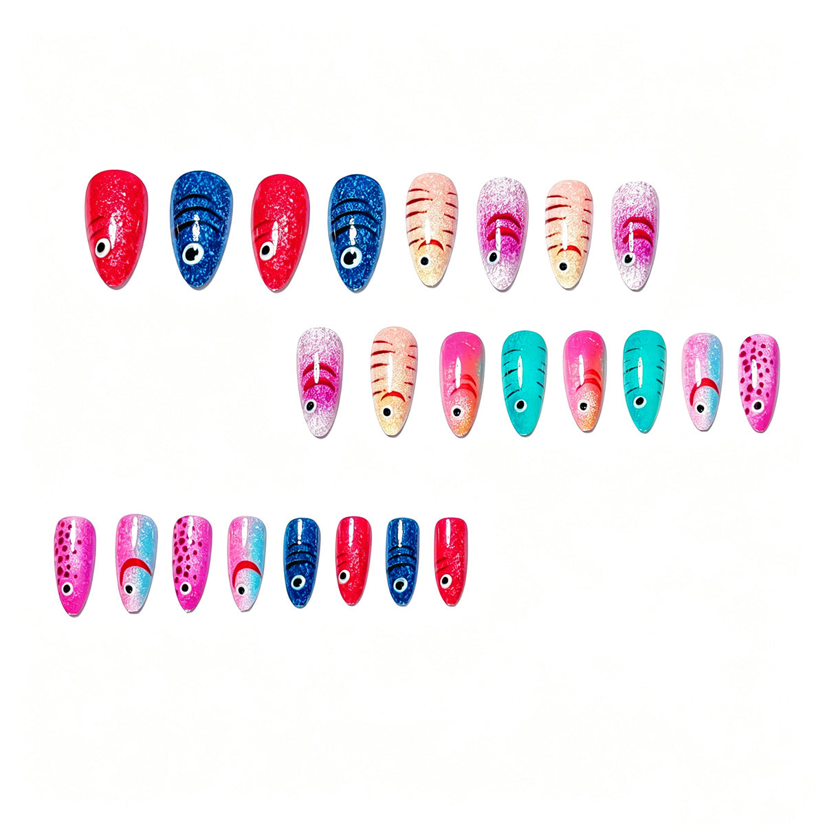 Playful Fish-Themed Nail Art Acalora