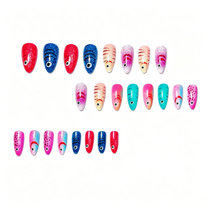 Playful Fish-Themed Nail Art Acalora